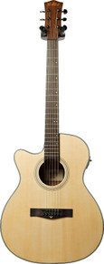 EastCoast G1CEL Left Handed Grand Auditorium Electro Acoustic Guitar In Natural - Image 2