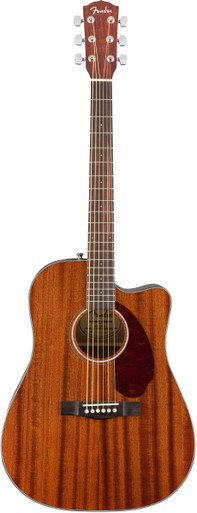 Fender CD-140SCE All-Mahogany Dreadnought Electro Acoustic Guitar in Natural - Image 3