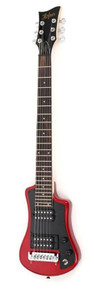 Hofner HCT Shorty Deluxe Electric Guitar in Red - Image 2