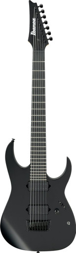 Ibanez RGIXL7-BKF Iron Label Electric Guitar In Black Flat - Image 3
