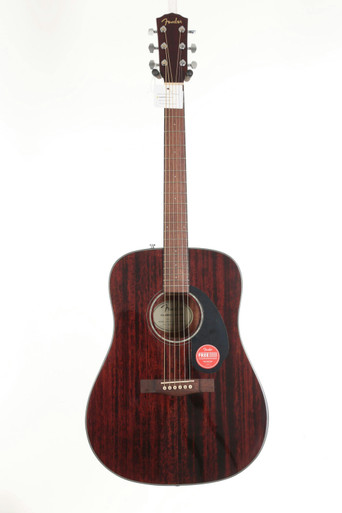 Fender CD-60S All-Mahogany Dreadnought Acoustic Guitar in Natural - Image 3