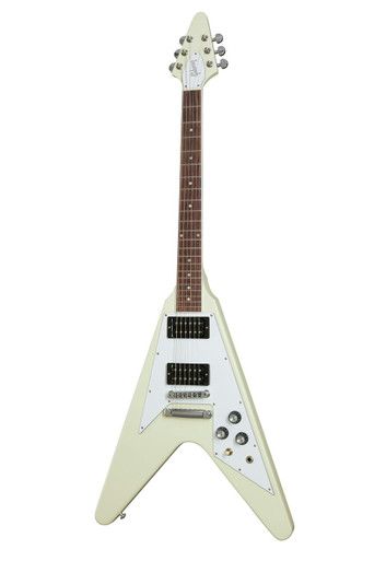 Gibson '70s Flying V Electric Guitar in Classic White - Image 3