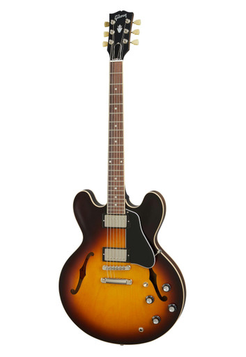 Gibson ES-335 Semi-Hollow Electric Guitar in Satin Vintage Burst - Image 3