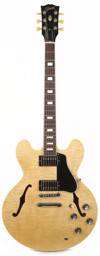 Gibson ES-335 Figured Semi Hollow Electric Guitar in Antique Natural - Image 3