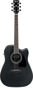 Ibanez Artwood AW84CE Electro Acoustic in Weathered Black Open Pore - Image 2
