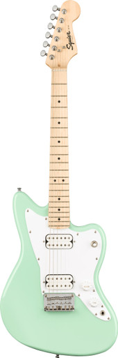 Squier Mini Jazzmaster Electric Guitar in Seafoam Green - Image 3
