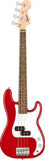 Squier Mini P Bass Guitar in Dakota Red - Image 3