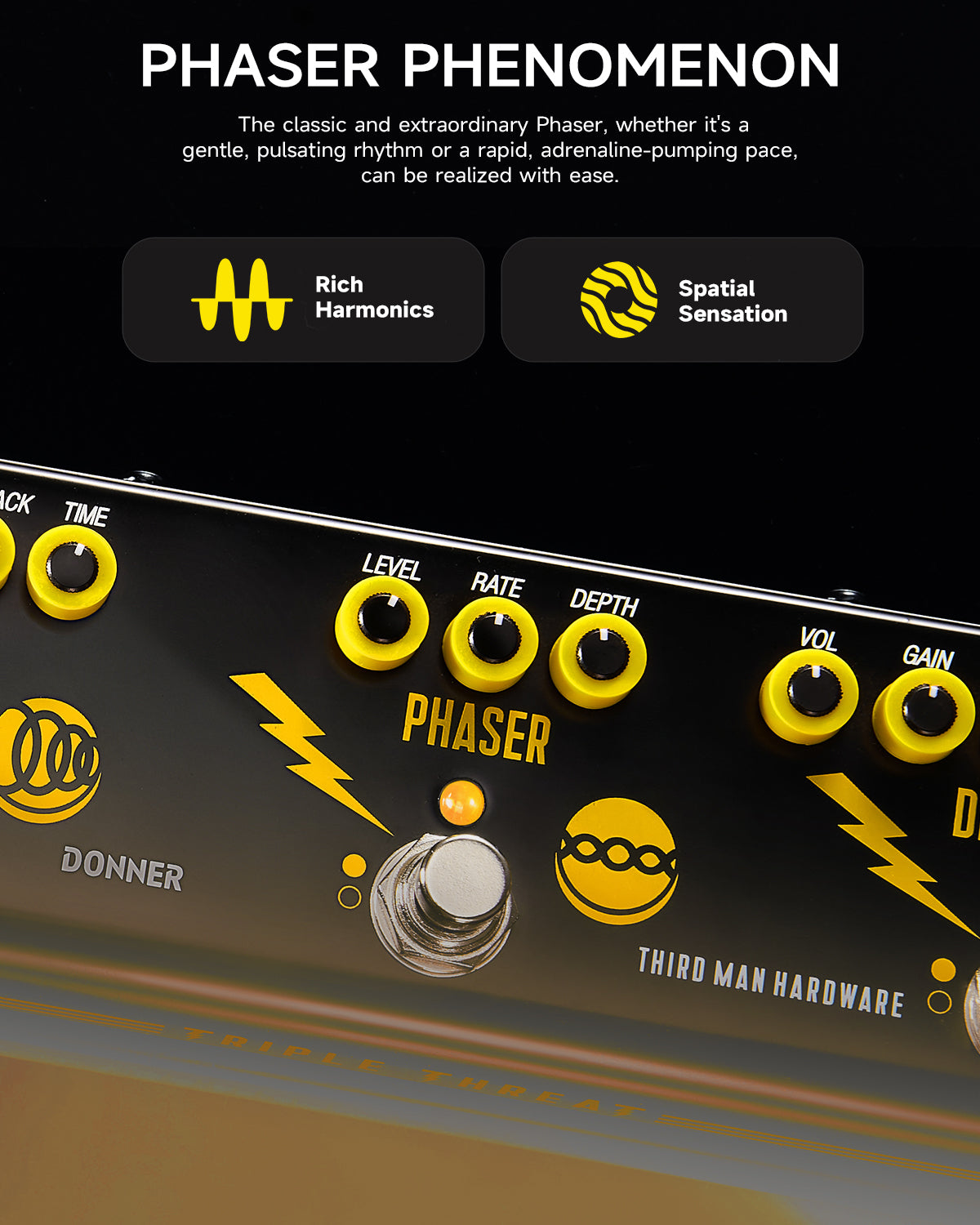 Donner Triple Threat Effect Pedal - Image 6