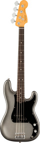 Fender American Professional II Precision Bass Guitar in Mercury - Image 2