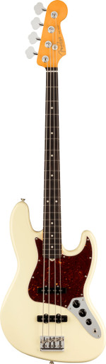 Fender American Professional II Jazz Bass Guitar In Olympic White with Rosewood Fingerboard - Image 3