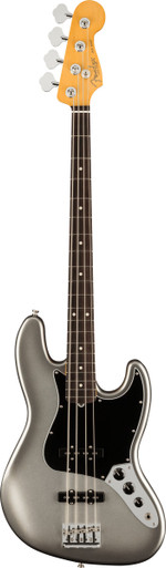 Fender American Professional II Jazz Bass Guitar In Mercury with Rosewood Fingerboard - Image 3