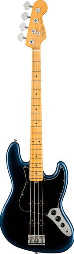 Fender American Professional II Jazz Bass Guitar In Dark Night with Maple Fingerboard - Image 3