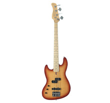 Sire Version 2 Marcus Miller U5 Left Handed Short Scale Bass Guitar in Tobacco Sunburst - Image 2