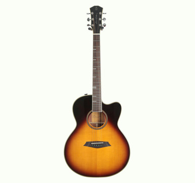 Sire Larry Carlton A4 Grand Auditorium Electro Acoustic in Vintage Sunburst - Image 3
