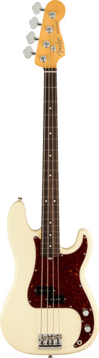 Fender American Professional II Precision Bass Guitar in Olympic White with Rosewood Fingerboard - Image 3