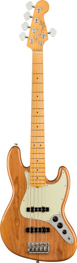 Fender American Professional II Jazz Bass Guitar V In Roasted Pine with Maple Fingerboard - Image 3