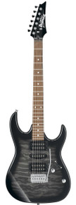 Ibanez GIO Series GRX70QATKS Electric Guitar in Transparent Black Burst - Image 2
