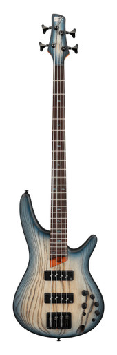 Ibanez SR600ECTF SR 4-String Bass Guitar in Cosmic Blue Starburst - Image 3