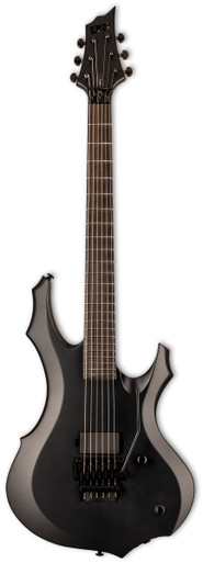 ESP LTD F Black Metal Electric Guitar in Black Satin - Image 3
