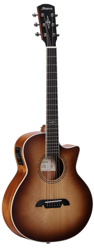 Alvarez Artist LJ2CE Little Jumbo Acoustic Guitar in Shadowburst - Image 3