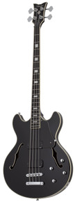 Schecter Corsair Semi-Hollow Bass Guitar in Gloss Black - Image 2