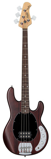 Sterling by Music Man Sub Series StingRay Ray4 Bass Guitar in Walnut Satin - Image 3