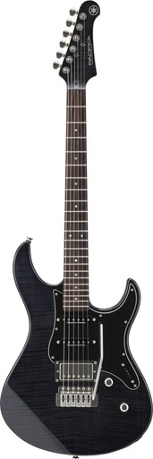 Yamaha Pacifica 612V FM Mk II Electric Guitar In Trans Black with Flamed Maple Top - Image 3