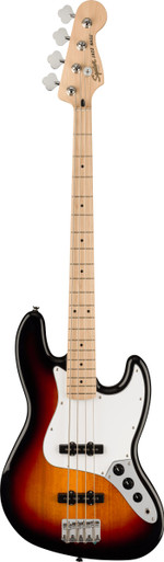 Squier Affinity Jazz Bass Guitar in 3-Colour Sunburst with Maple Fingerboard - Image 3