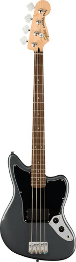 Squier Affinity Jaguar Bass Guitar H in Charcoal Frost Metallic - Image 3