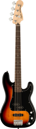 Squier Affinity Precision Bass Guitar PJ Pack in 3-Color Sunburst with Rumble 15W Amp - Image 3