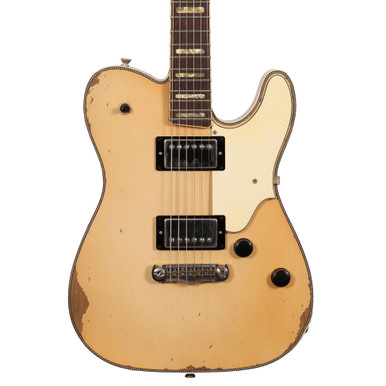 Castedosa Marianna Carve Top Electric Guitar with TS Humbuckers in Burnt Marshmallow, Medium Aged