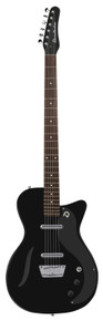 Danelectro Vintage 56 Baritone Electric Guitar - Gloss Black - Image 2