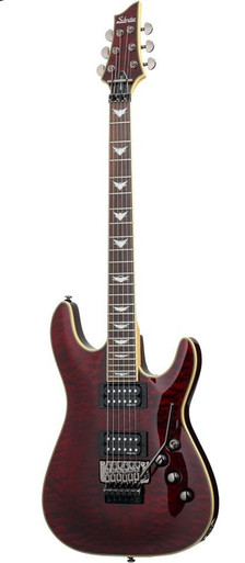 Schecter Omen Extreme 6 FR Electric Guitar in Black Cherry - Image 3