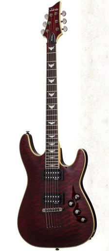 Schecter Omen Extreme 6 Electric Guitar in Black Cherry - Image 3