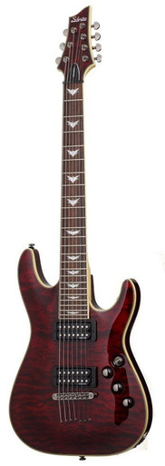 Schecter Omen Extreme 7 Electric Guitar in Black Cherry - Image 3