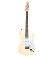 EastCoast ST1 Electric Guitar Starter Pack in Vintage White with 15W Amp & Accessories - Image 2