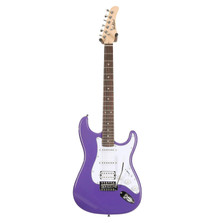 EastCoast ST2 Electric Guitar Starter Pack in Purple Metallic with 15W Amp & Accessories - Image 2