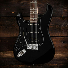 EastCoast ST2 HSS Left Handed Electric Guitar in Black Metallic Rosewood Fretboard - Image 2