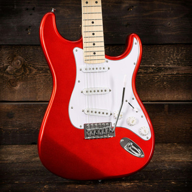 EastCoast ST1 Electric Guitar in Red with Maple Fretboard - Image 3