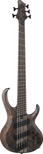Ibanez BTB805MS-TGF 5-String Multi-Scale Bass Guitar in Transparent Grey Flat - Image 3