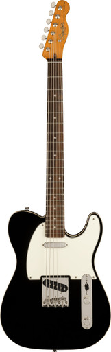 Squier Classic Vibe Baritone Custom Telecaster Electric Guitar in Black - Image 3