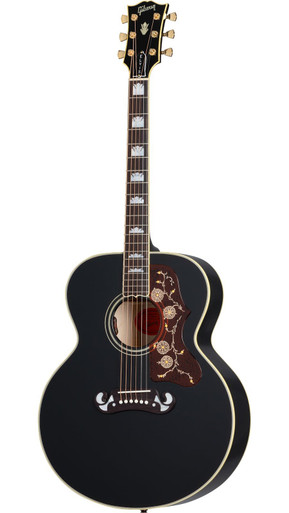 Gibson Elvis SJ-200 Electro Acoustic Guitar in Ebony - Image 3