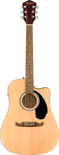 Fender FA-125CE Dreadnought Electro Acoustic Guitar in Natural - Image 3