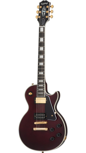 Epiphone Jerry Cantrell "Wino" Les Paul Custom Electric Guitar in Dark Wine Red - Image 3