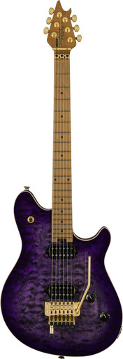 EVH Wolfgang Special QM Electric Guitar in Purple Burst - Image 3