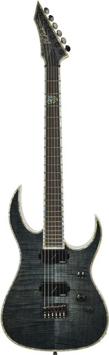 BC Rich Extreme Series Shredzilla Exotic Electric Guitar in Transparent Black Satin - Image 3