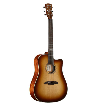 Alvarez Masterworks MD60CESHB Dreadnought Electro Acoustic in Shadowburst with Cutaway - Image 3