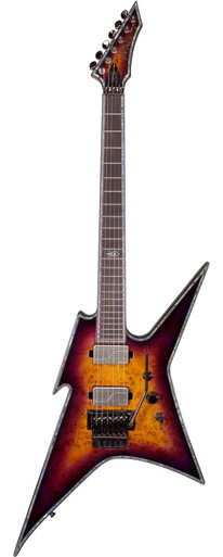 BC Rich Extreme Series Ironbird Exotic Electric Guitar with Floyd Rose in Purple Haze - Image 3