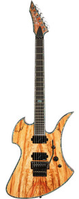 BC Rich Extreme Series Mockingbird Exotic Electric Guitar with Floyd Rose in Spalted Maple - Image 2