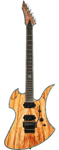 BC Rich Extreme Series Mockingbird Exotic Electric Guitar with Floyd Rose in Spalted Maple - Image 3